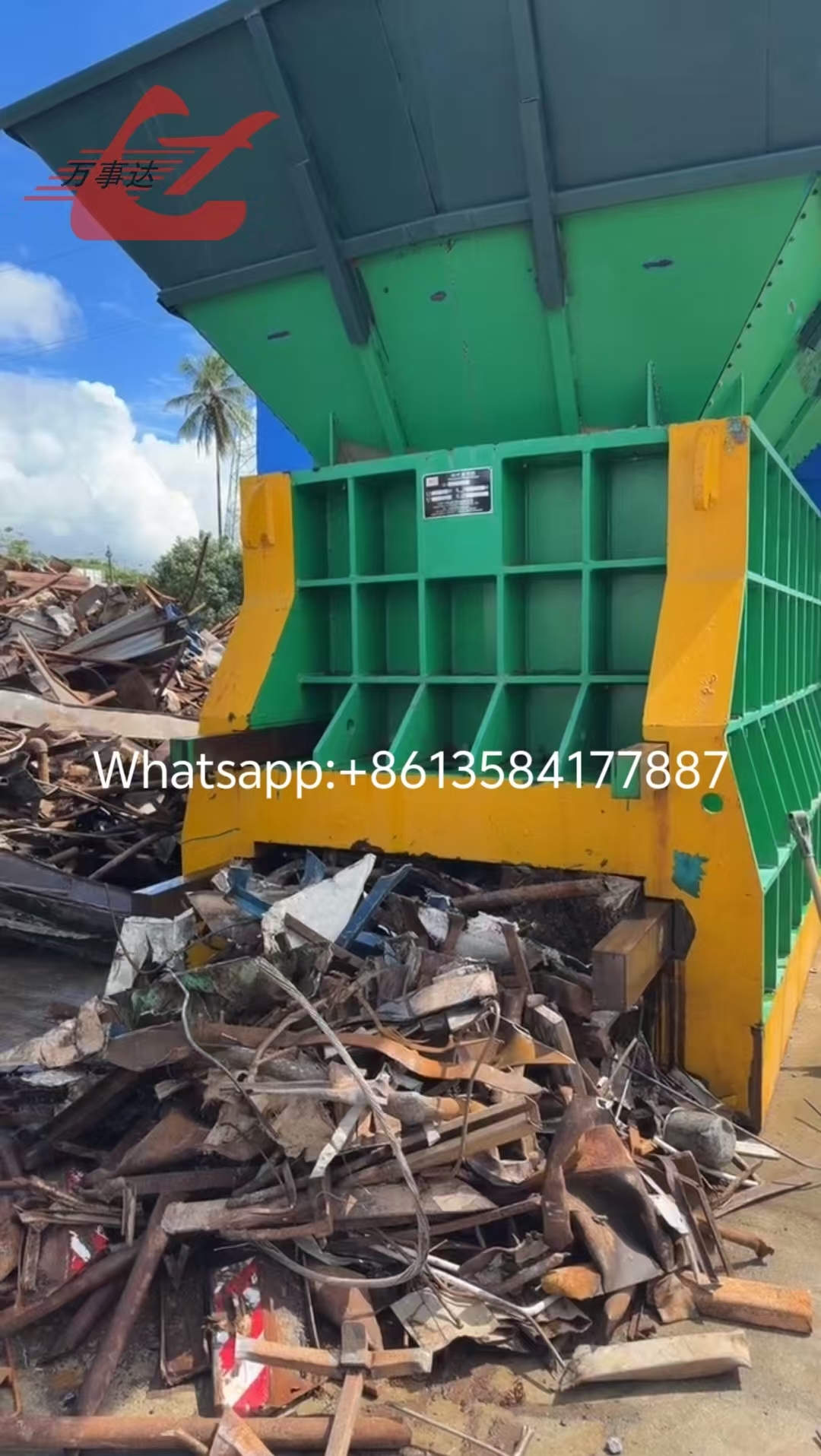 Neueste Unternehmensblogs über Brazil Yard verbessert die Versandzuverlässigkeit mit einem 630-Tonnen-Container-Schrottschere (Q43W-6300A)