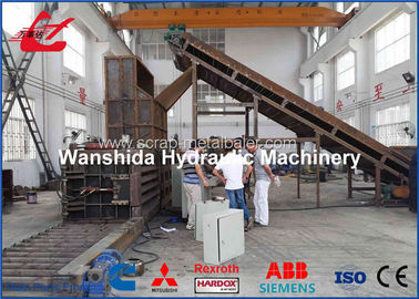 Qualität  Manual Belting Plastic Bottle Baler Machine 6 - 8t / H Output Capacity Y82/W-125 usine