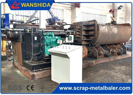 kaufen Scrap metal baling press machine with feeding grab for waste aluminum profile light scrap metal online manufacture