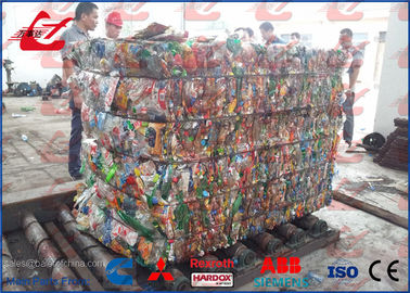 125 Tonnen-horizontale Ballenpreßabfall HAUSTIER Flaschen-Emballierungsmaschine für Plastikflaschen und Kartone