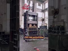 Y82-100 Hydraulische Vertikalballenpresse für Altpapier, Karton, Plastikflaschen, Ballenpressung
