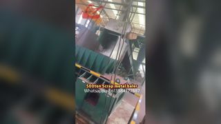 500-Tonnen-Schrottballenpresse mit hoher Presskraft für Kupfer-Sägemehl