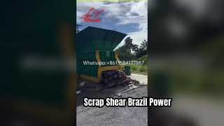 WANSHIDA 630-Tonnen-Schrottcontainer-Metallschere im Einsatz in Brasilien